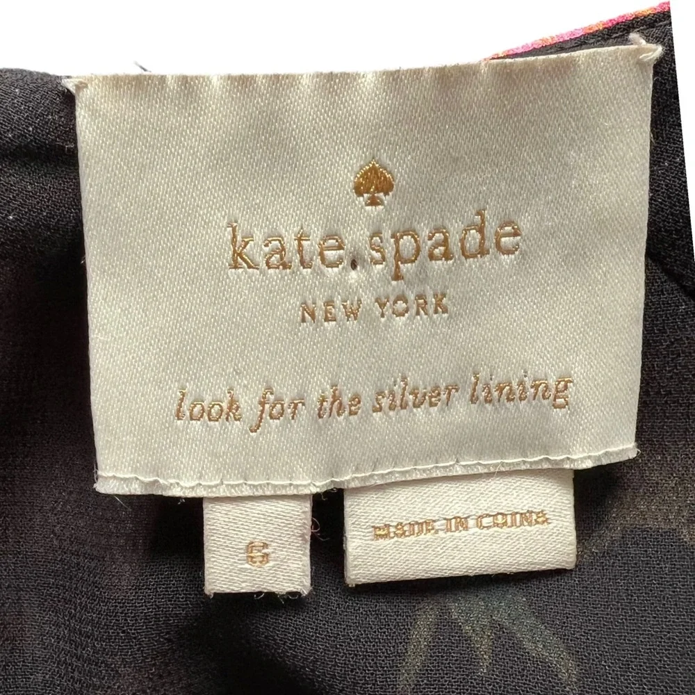 Kate Spade Floral Cold Shoulder Dress | 6 - Picture 7 of 9